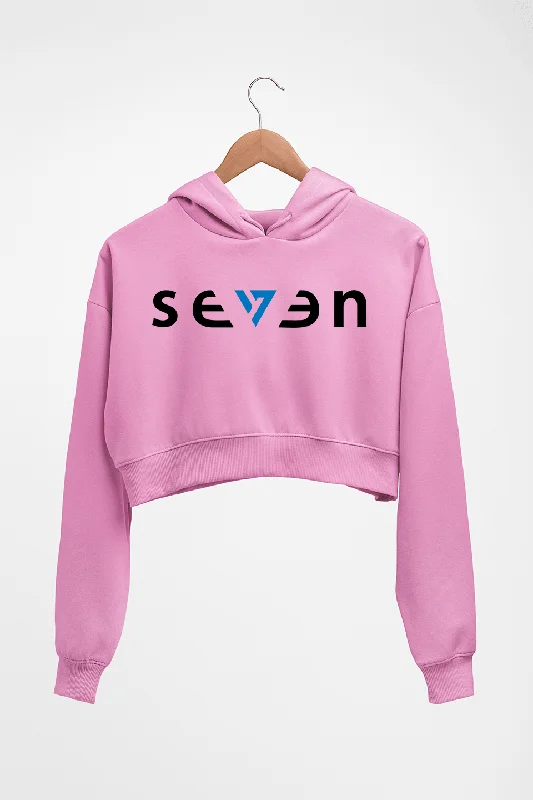 Seven MS Dhoni Crop HOODIE FOR WOMEN