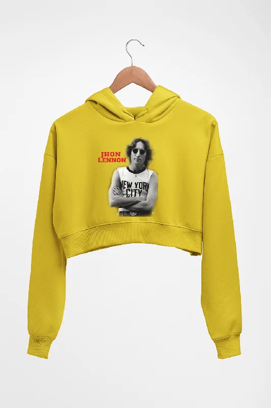 John Lennon Crop HOODIE FOR WOMEN