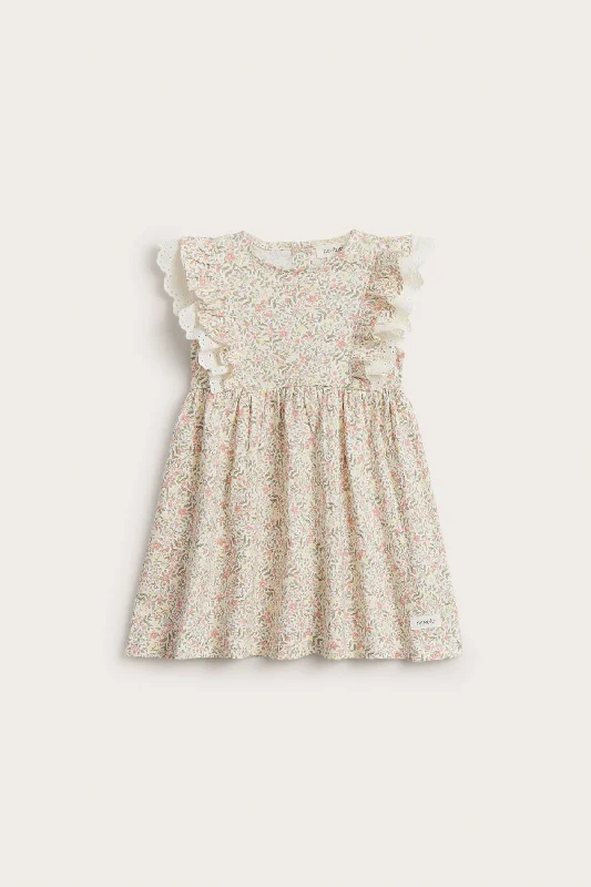 Baby white floral dress