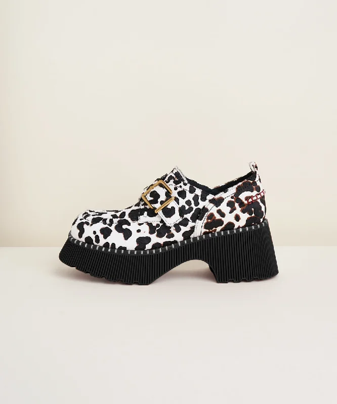 Billie Lug Sole Loafer | Leopard