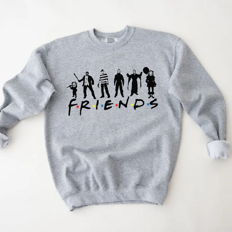 Halloween Horror Friends Show Sweatshirt