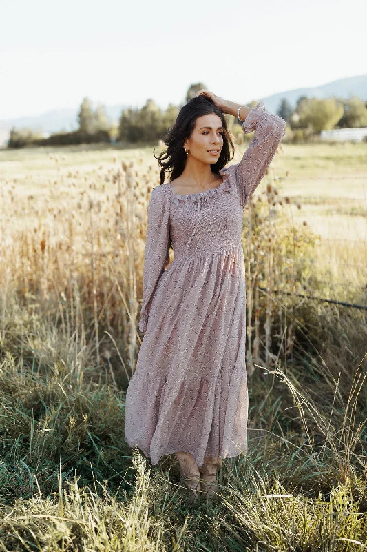 Lissa Floral Maxi in Blush