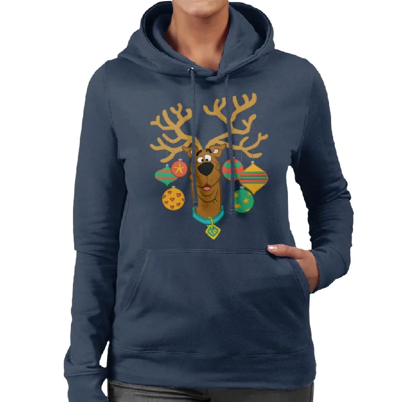 Scooby Doo Christmas Baubles Women's Hooded Sweatshirt