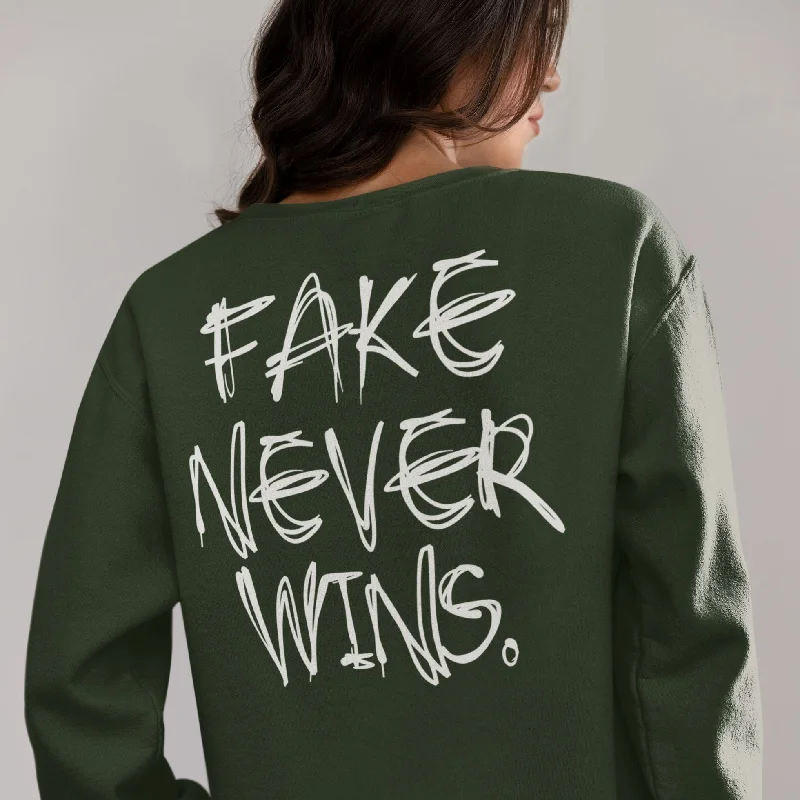 Fake Never Wins | Unisex Sweatshirt