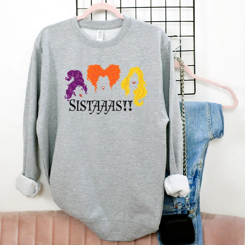 Sanderson Sisters Halloween Grey Sweatshirt