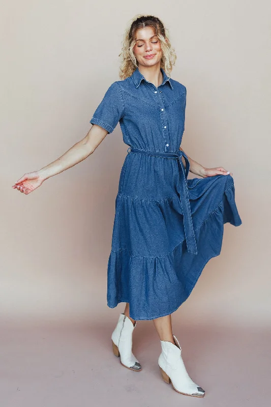 *Charley Denim Dress FINAL SALE