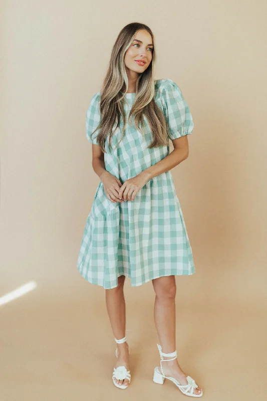 Mint To Be Plaid Dress