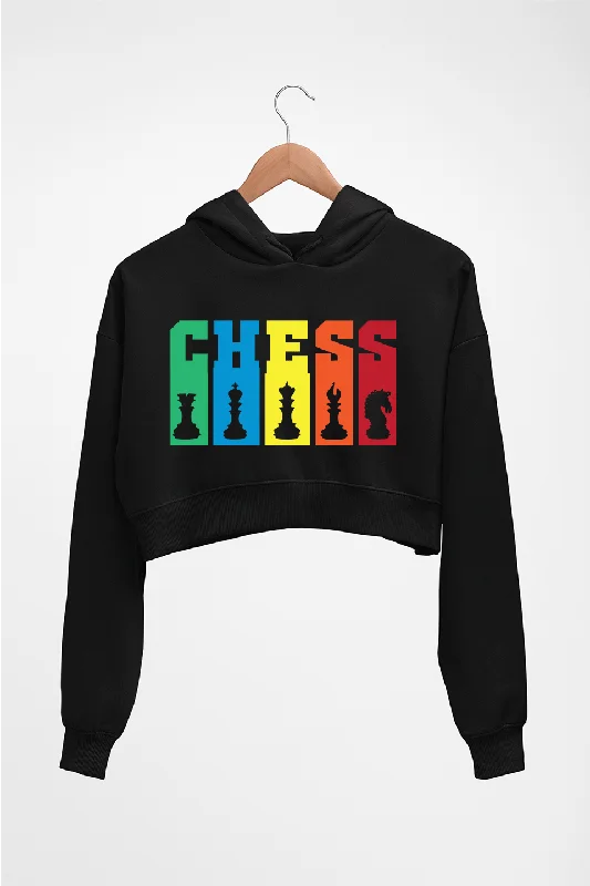 Chess Crop HOODIE FOR WOMEN