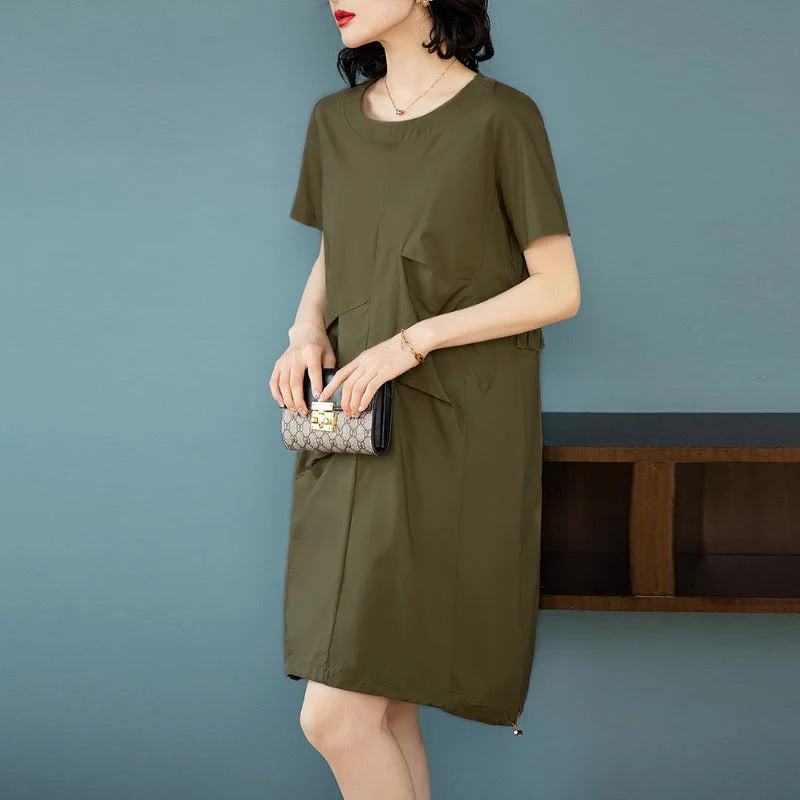 Plus Size Green Shift Dress