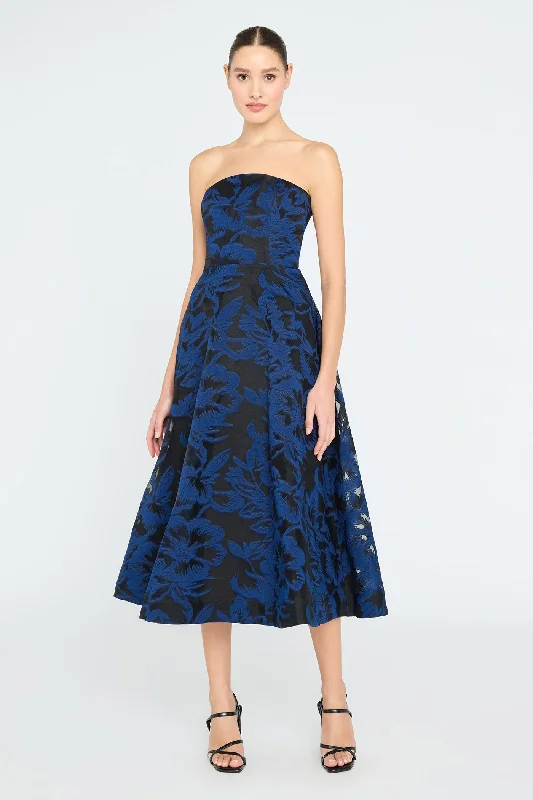 Laure Jacquard Midi Dress