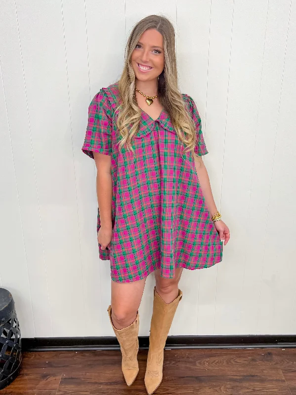 Pretty In Plaid Mini Dress