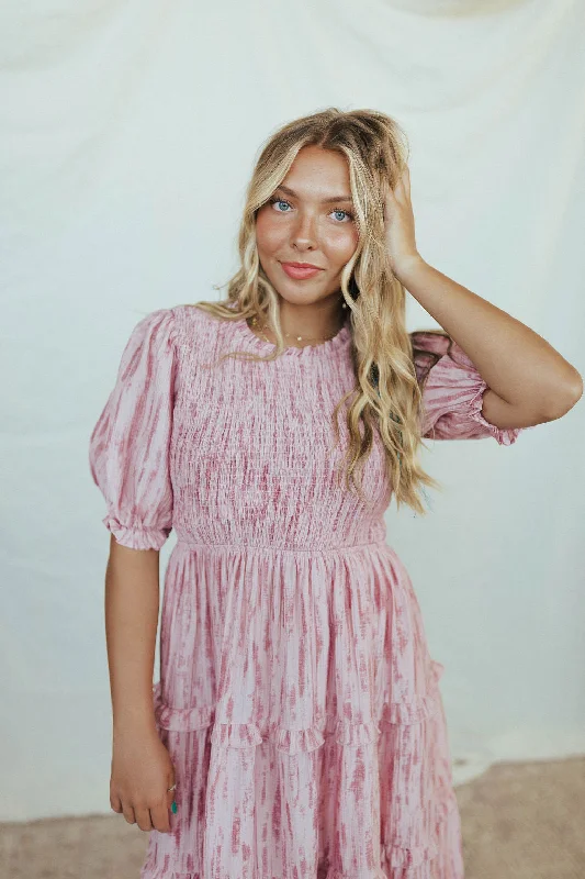 Alyssa Smocked Midi