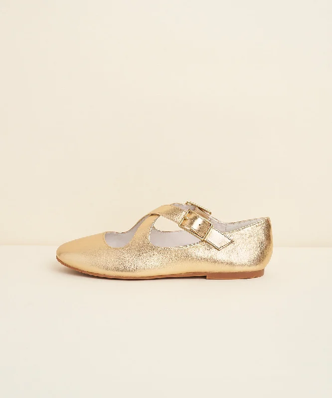 Georgie Leather Ballet Flat | Midas