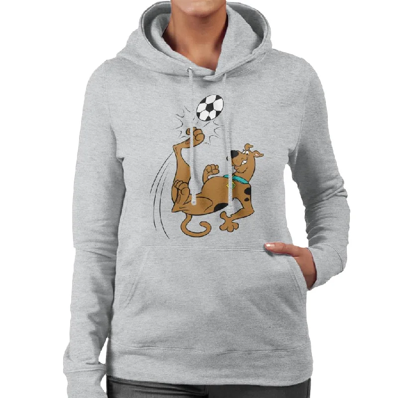 Scooby Doo Football Over Head Kick Women's Hooded Sweatshirt