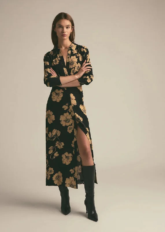 Favorite Daughter The Icon Dress- Noir Fleur