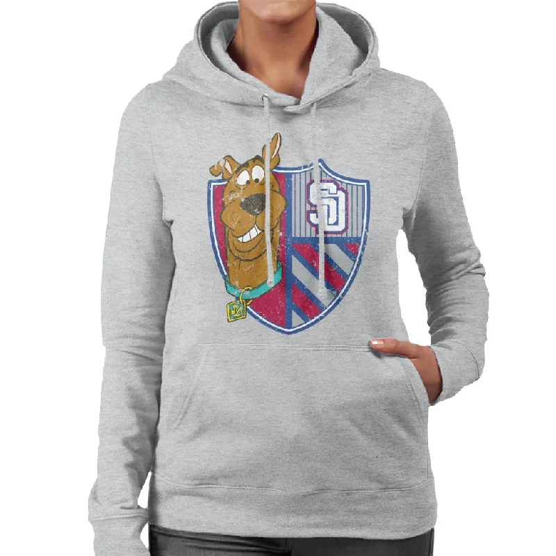 Scooby Doo Sports Crest Women's Hooded Sweatshirt