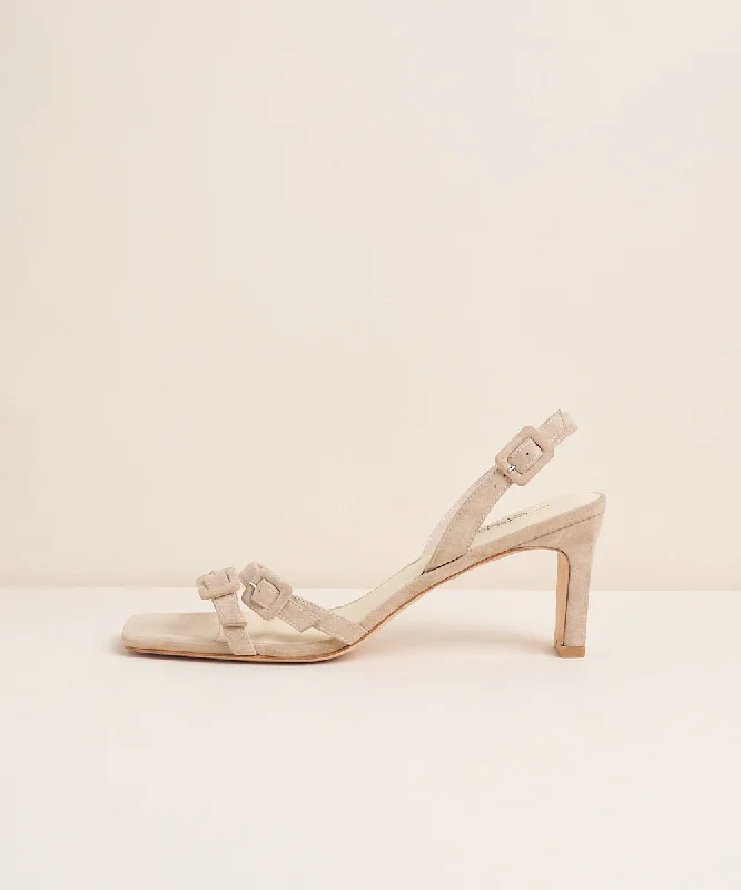 Kaylin Strappy Heeled Sandal | Oat