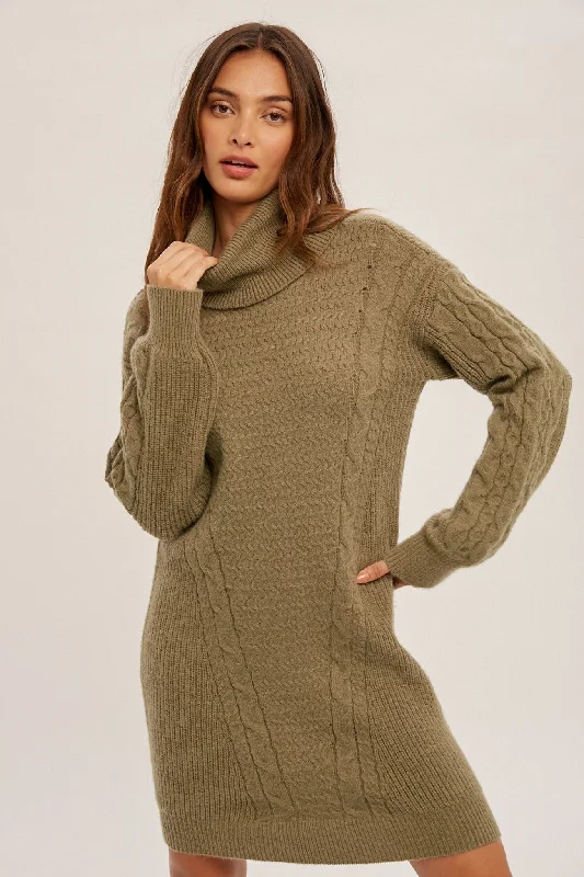 Turtleneck Sweater Dress