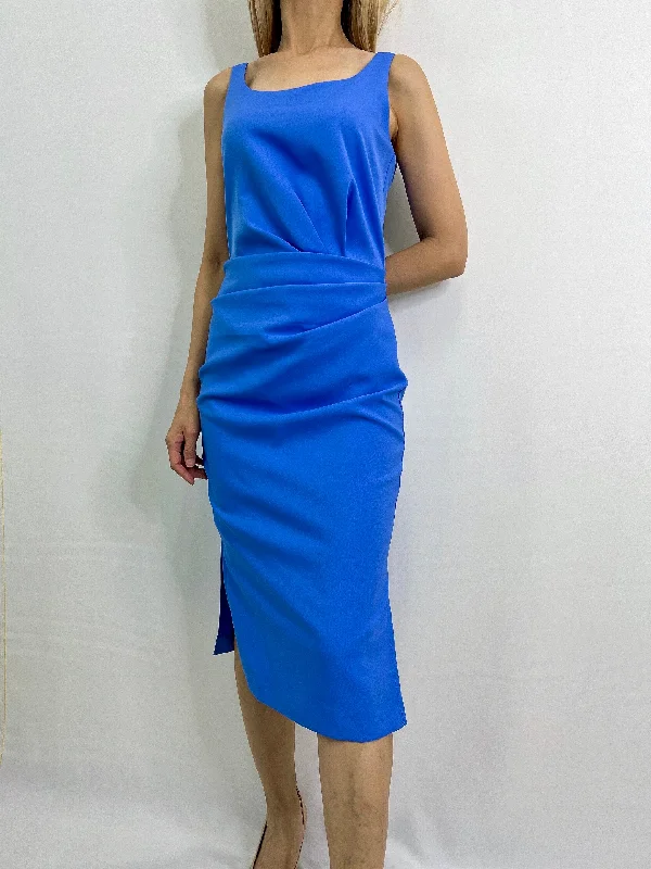 Aries Sleeveless Dress in Blue