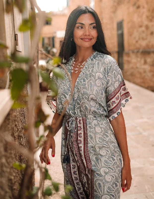 Silk Kaftan Dress