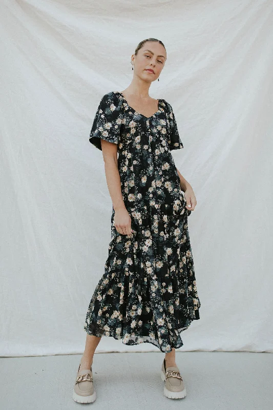 *Wanderlust Floral Midi FINAL SALE