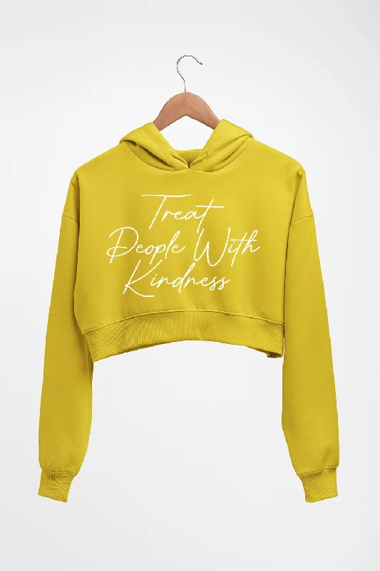 treat people.with kindness harry styles Crop HOODIE FOR WOMEN