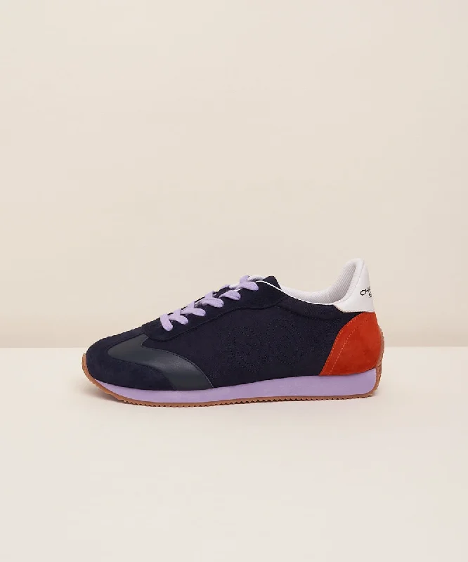 Rocky Retro color block sneaker | Navy