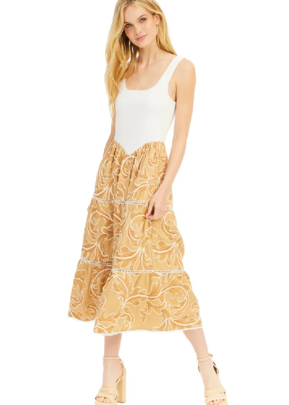 Allison Gislelle Dress- Tuscan Tan