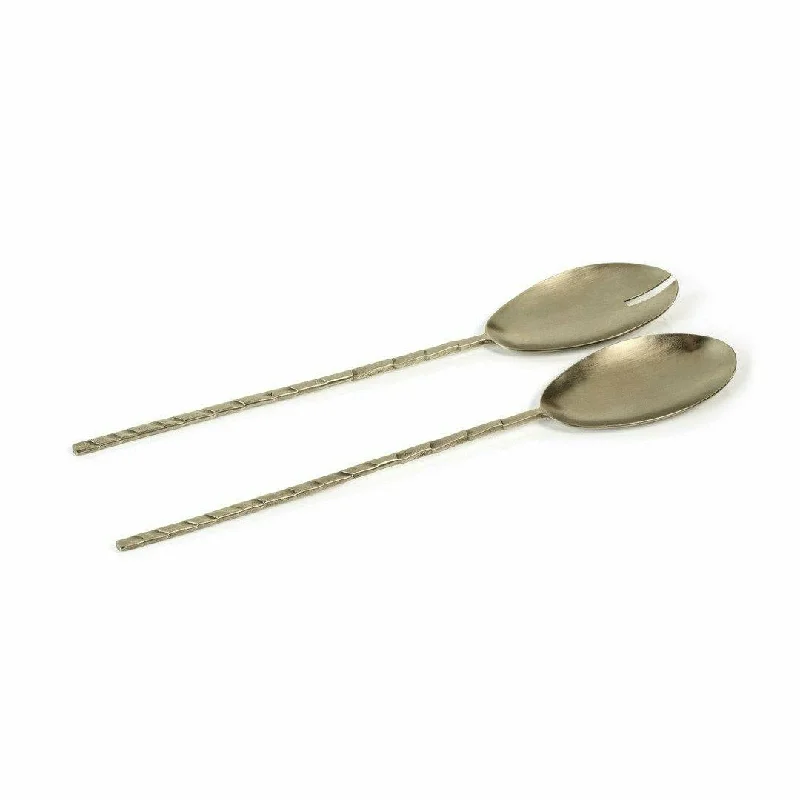 Benalla 2-Piece Twisted Hammered Metal Server Set