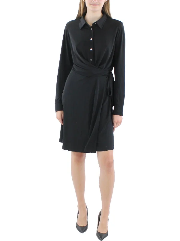 Womens Collar Shirtdress