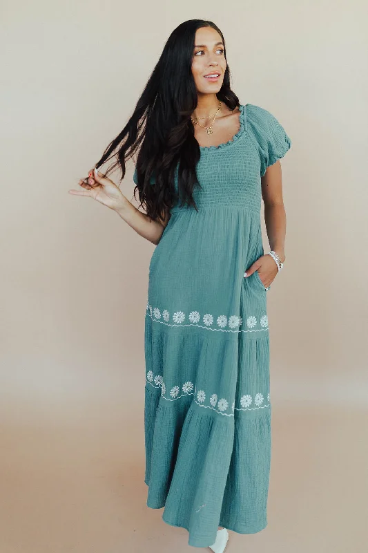 Geneva Embroidered Maxi