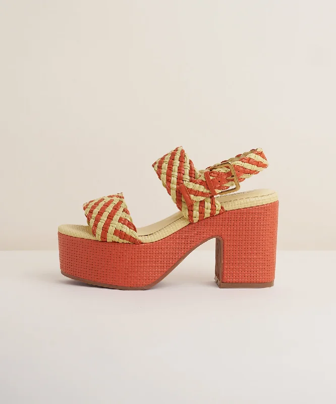 Sola Platform Sandal | Clay