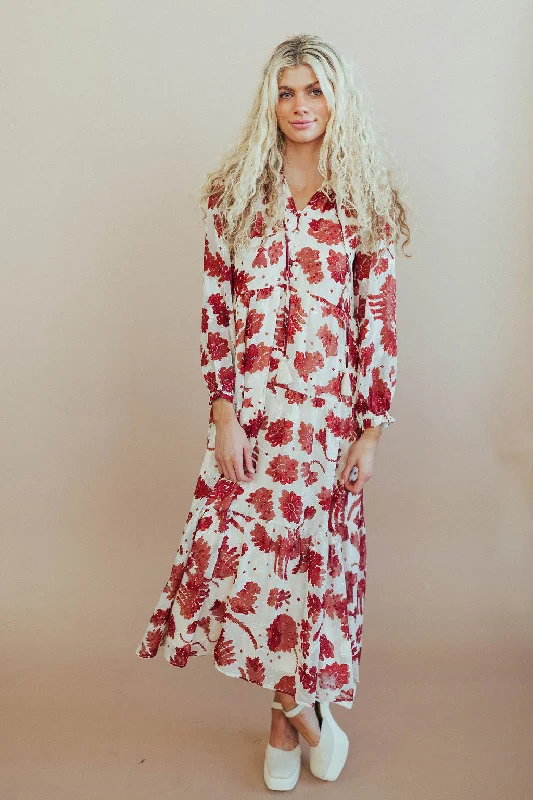 Burgundy Blooms Maxi