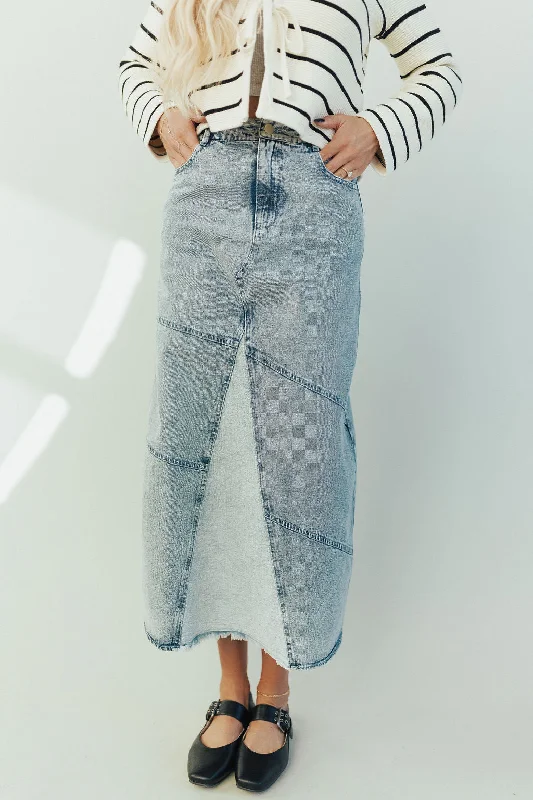 Callie Denim Maxi Skirt