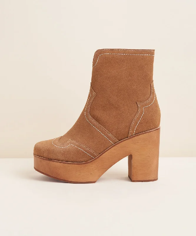 Annette Clog Boot | Camel