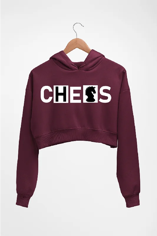 Chess Crop HOODIE FOR WOMEN