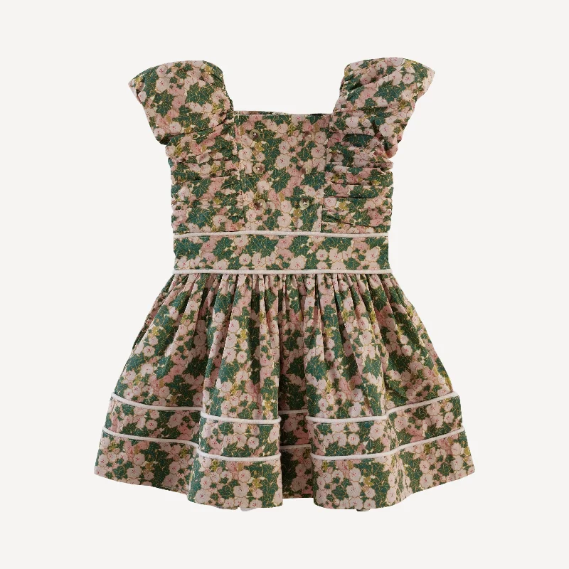 wonderland dress | ivy floral | organic cotton woven