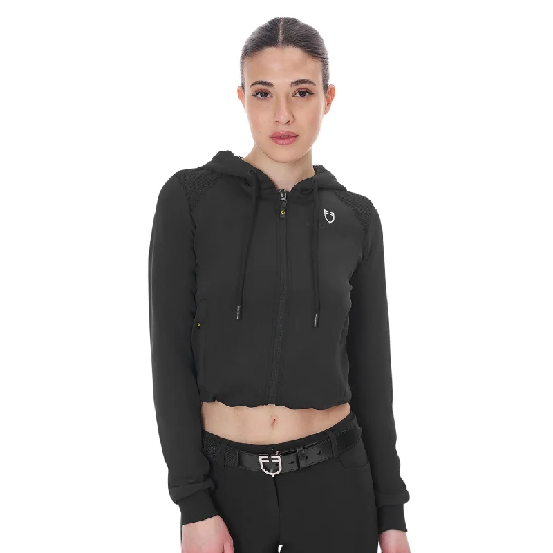 Women's cropped hoodie - Black