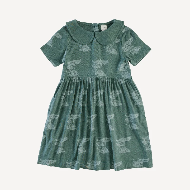 short sleeve peter pan dress | mushroom snail | lenzing modal