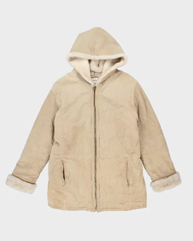 Great Deals Vintage St John's Bay Fleece Lined Hooded Suede Coat - S