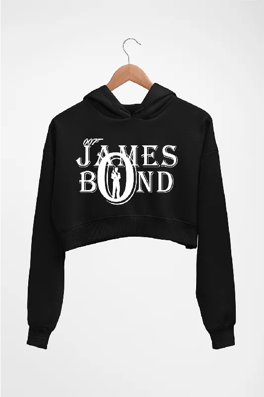 James Bond (007) Crop HOODIE FOR WOMEN