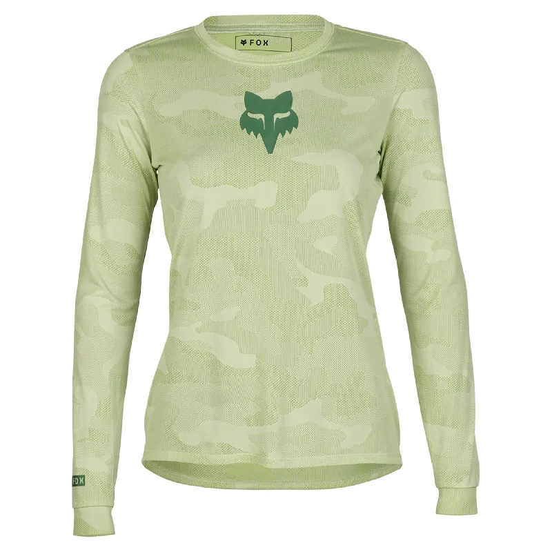 Fox Women's Ranger TruDri LS MTB Jersey (Cactus Green)