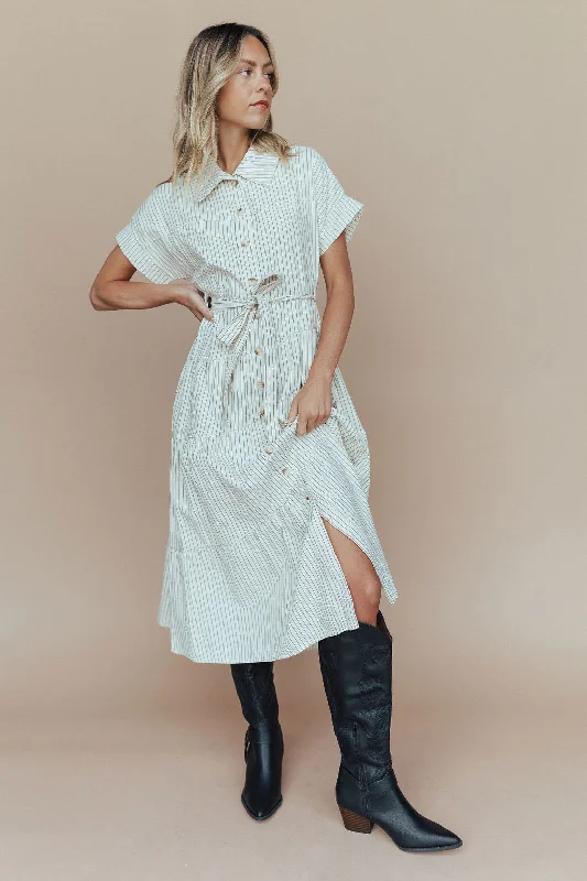 Paige Stripe Shirtdress