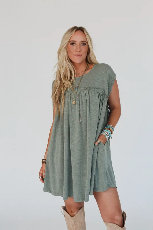 The Nest Rosalind Dress - Olive