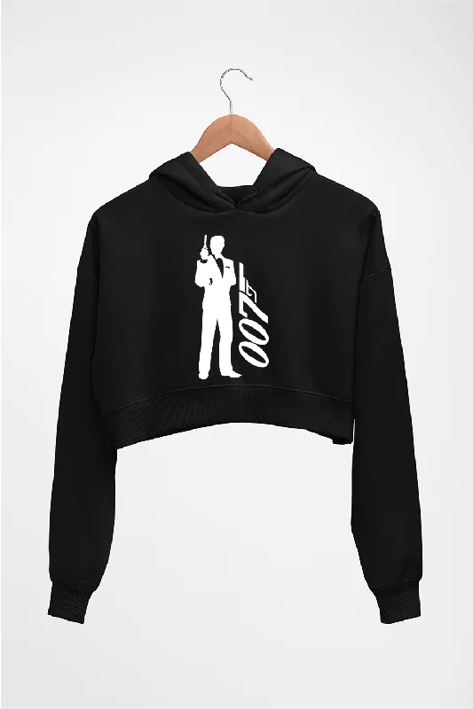 James Bond (007) Crop HOODIE FOR WOMEN