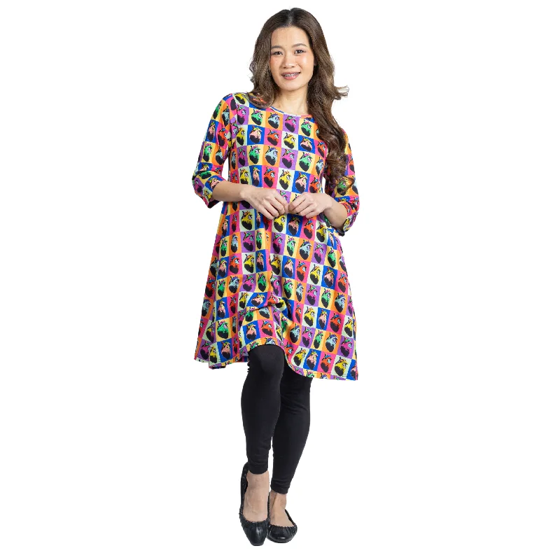 (Pre-order) Pop Art Hearts Long Tunic