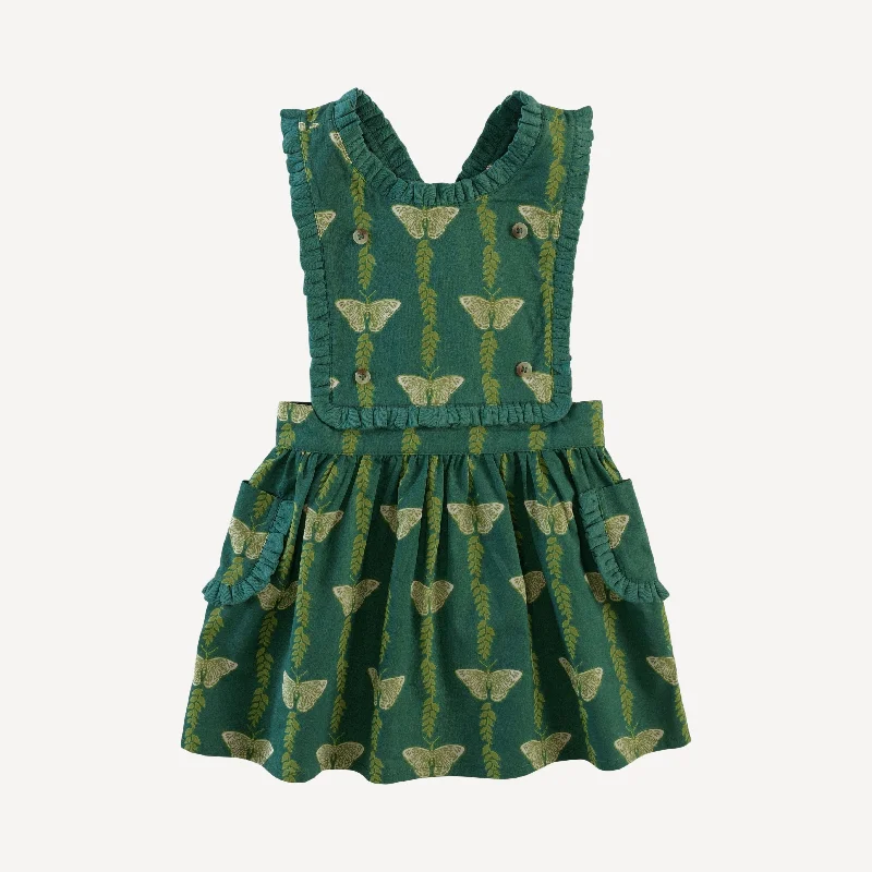 ruffle gretel pocket dress | butterfly vine | organic cotton woven