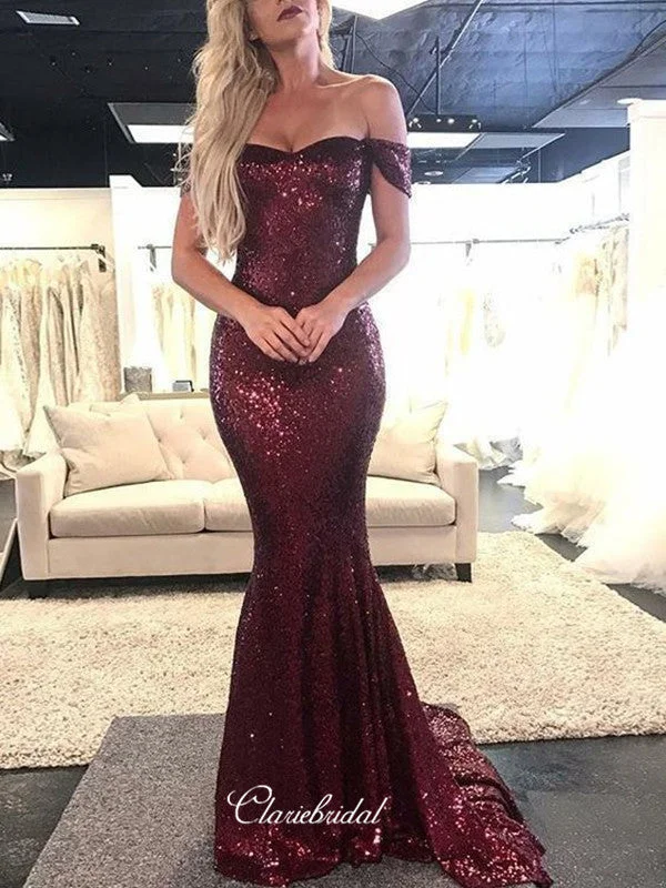 Limited Time Offer Sequins Off The Shoulder Prom Dresses New, Mermaid Prom Dresses Long Limited Time Offer Sequins Off The Shoulder Prom Dresses New, Mermaid Prom Dresses Long