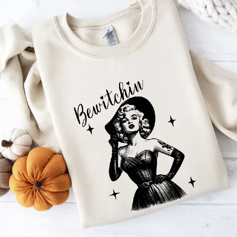 Bewitchin Womens Halloween Sweatshirt