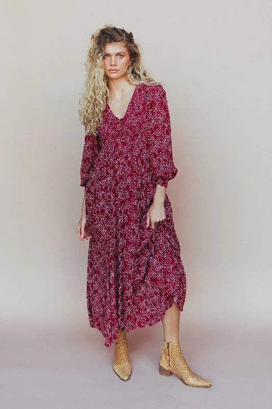 Meet Me At Midnight Maxi in Raspberry